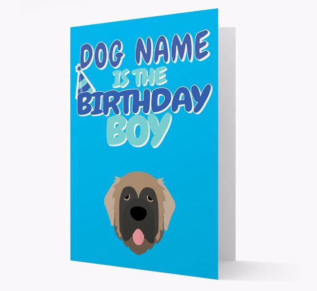 'Birthday Boy' Card with {breedFullName} Icon